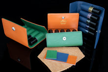 Load image into Gallery viewer, Essential Oil Pouch with Silver Brooch (Genuine Leather)